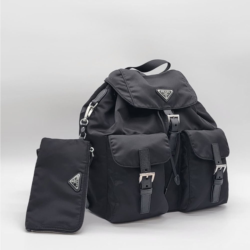 Prada Men's Black Nylon Backpack - Picture 2 of 14